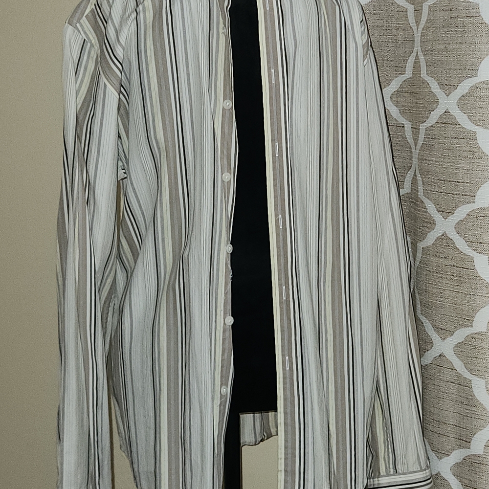 Structure Men's Multi-Striped Button-Down Shirt - image 2